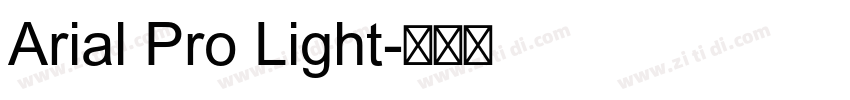 Arial Pro Light字体转换